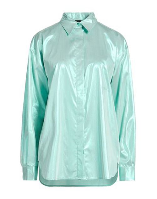 Woman Shirt Turquoise Size 4 Viscose, Metallic fiber