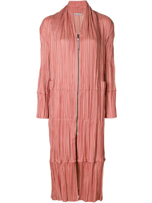 Pleated coat - Yellow