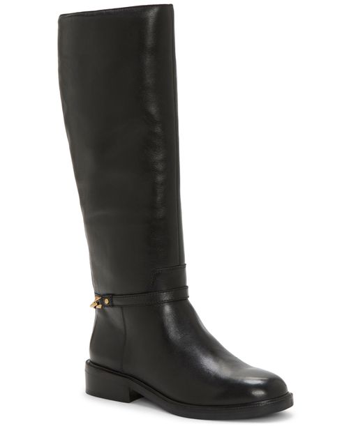 Women's Adria Extra Wide-Calf Knee-High Riding Boots - Black Leather