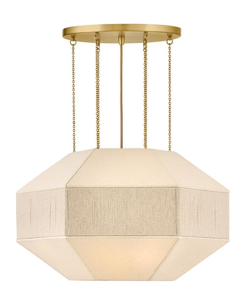 Lacquered Brass LED Chandelier from the Lyla Collection