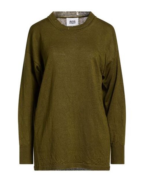 Woman Sweater Military green Size 8 Hemp