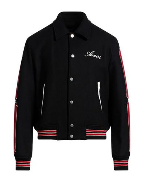 Man Jacket Black Size L Virgin Wool, Polyamide