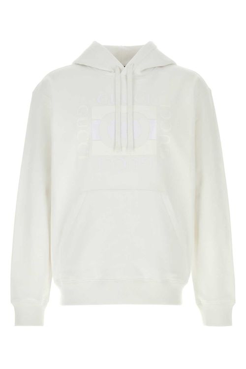 Logo-Embroidered Cotton Sweatshirt — White