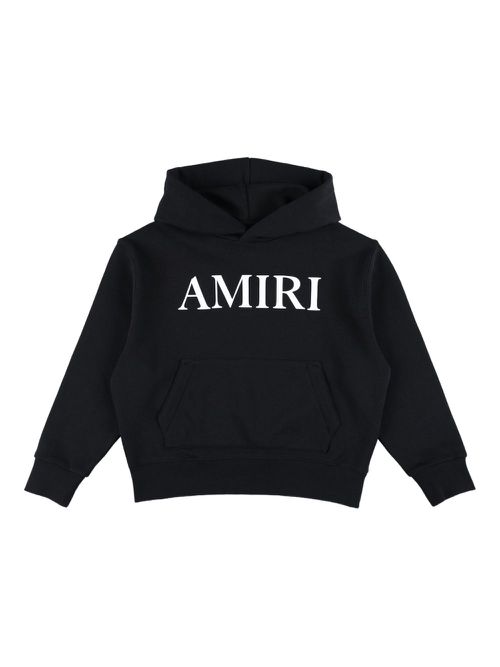 Logo-print hoodie - Black