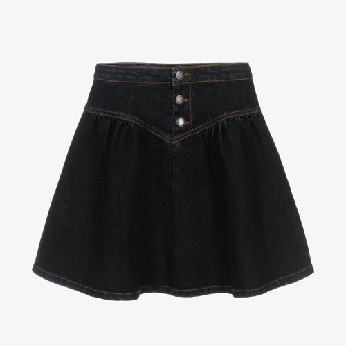 Girls Navy Blue Denim Skirt