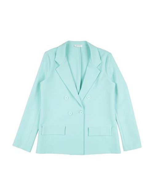 Girl Kid Girl Blazer Turquoise Size 13 Polyester, Elastane