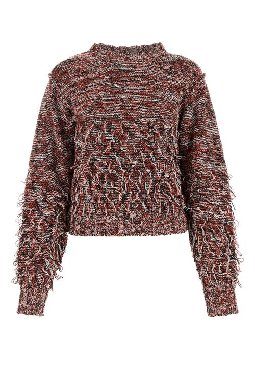 DURAZZI Embroidered cotton blend sweater