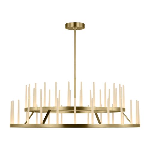 Hand-Rubbed Antique Brass LED Chandelier from the Sagrada Collection