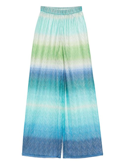 Gradient-effect pants - Green