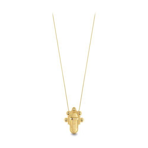 Trunk Lock Pendant Necklace and Brooch
