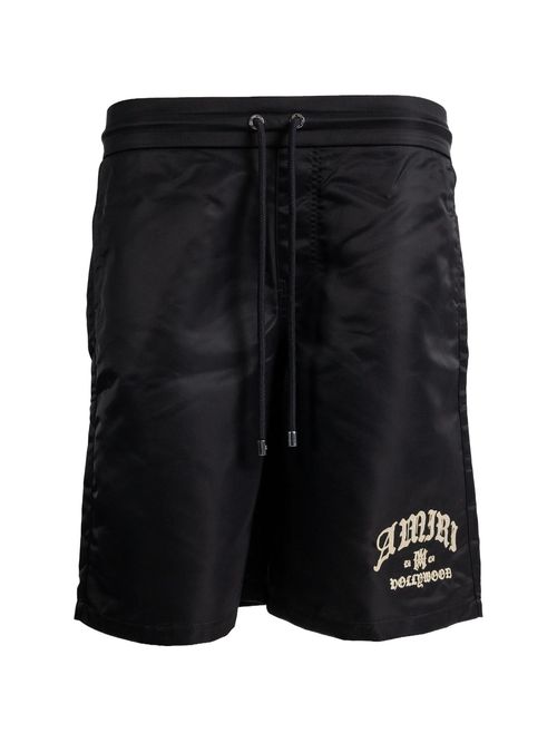 Mini Drawstring Shorts with Logo Patch