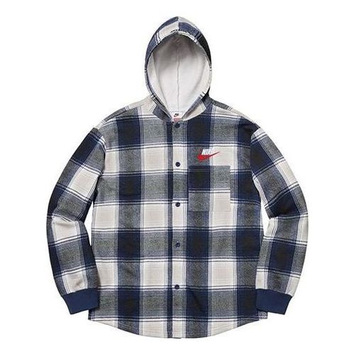 FW18 x Nike Plaid Hooded Sweatshirt 'Black'