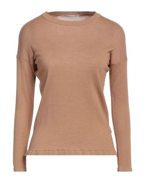 Caractère Woman Sweater Camel Size L Acrylic, Wool