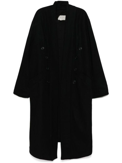 GL1 button spine coat - Black