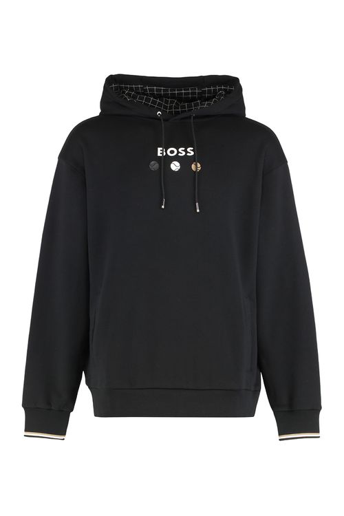 Hooded Sweatshirt Made Of Terry Cotton