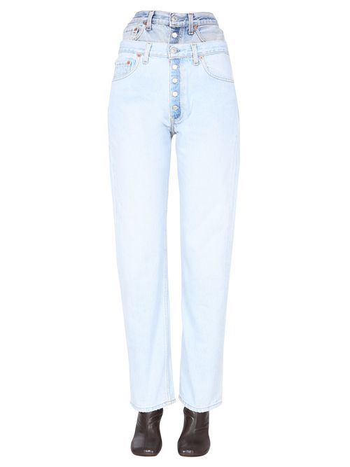 Double waisted jeans