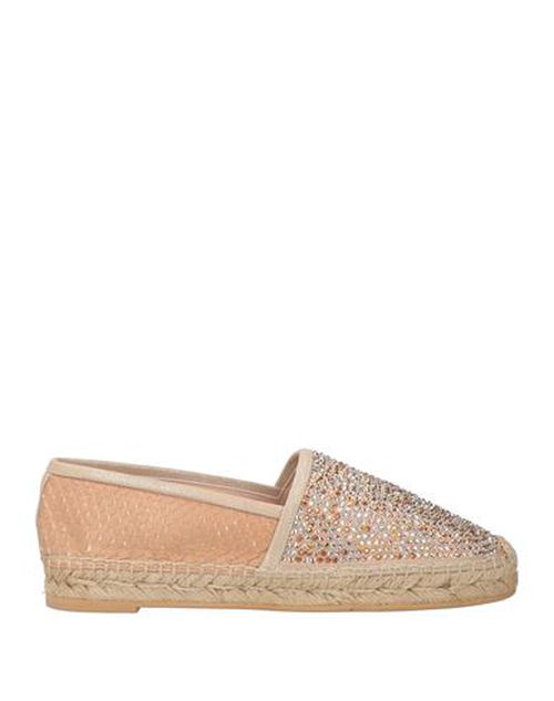 Rene' Caovilla Woman Espadrilles Chocolate brown Size 4 Leather, Textile fibers