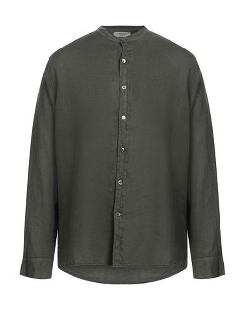Man Shirt Military green Size XXL Linen