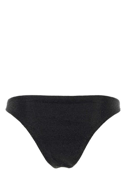 Black Stretch Re-nylon Bikini Bottom