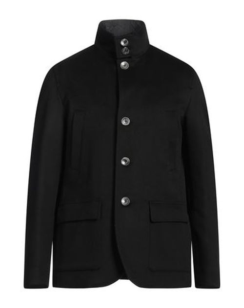 Herno Man Coat Midnight blue Size 44 Virgin Wool, Cashmere, Polyamide, Polyurethane