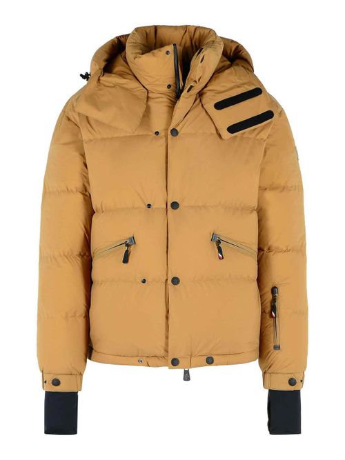 Coraia Beige Polyamide Hooded Ski Jacket