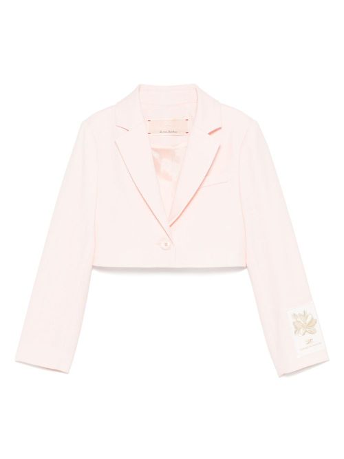 Elisabetta Franchi La Mia Bambina cropped blazer - Pink