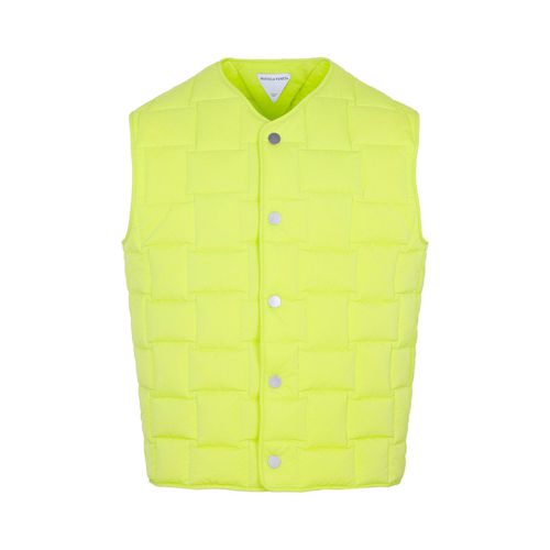 Buttoned V-neck Padded Vest