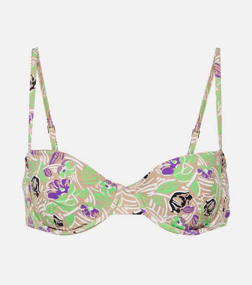 Floral bikini top