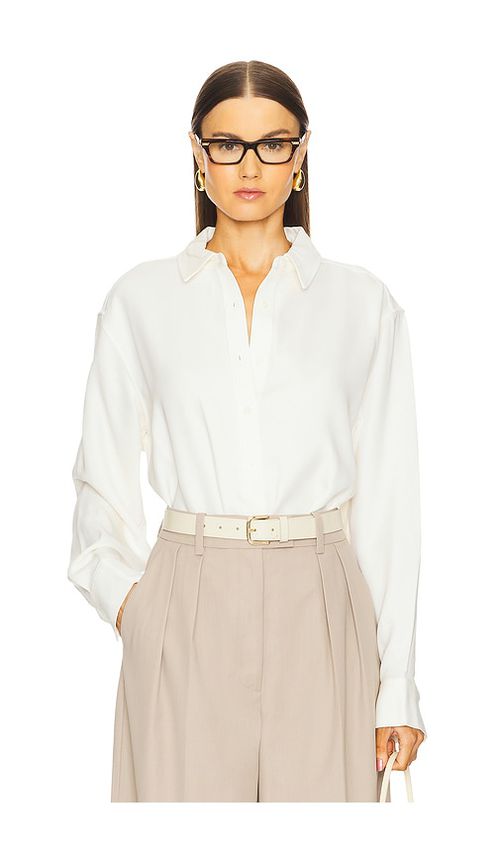 ANINE BING HEMD BRAXTON in Ivory. Größe S. Also in