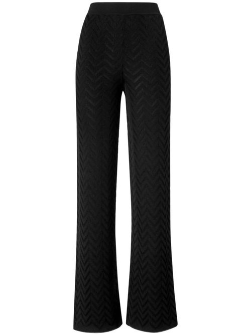 Zigzag trousers - Black