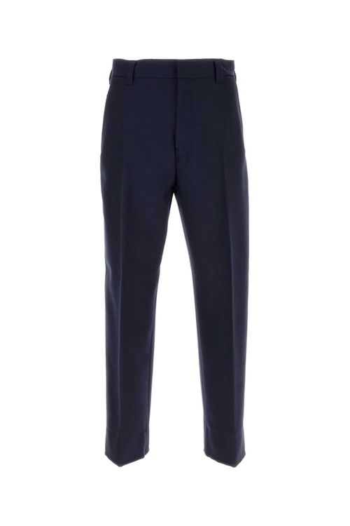 Wool Trousers — Navy