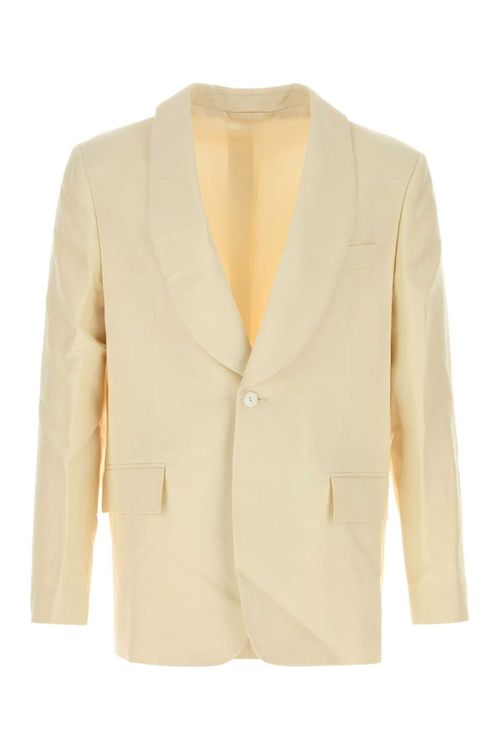 Weave Blazer — Cream