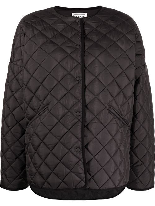 Oversized quilted jacket - Black
