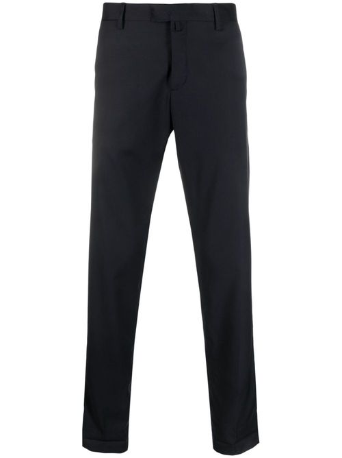 Tapered-leg tailored trousers - Blue