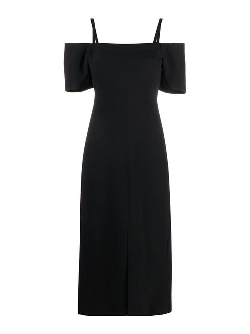 Off-shoulder midi dress