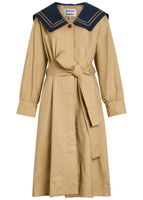 Ella Belted Cotton Trench Coat