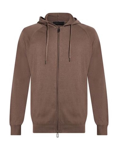 Man Cardigan Khaki Size S Cotton