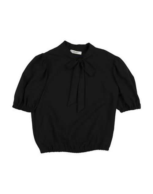 Girl Kid Girl Top Black Size 14 PES, Metallic fiber