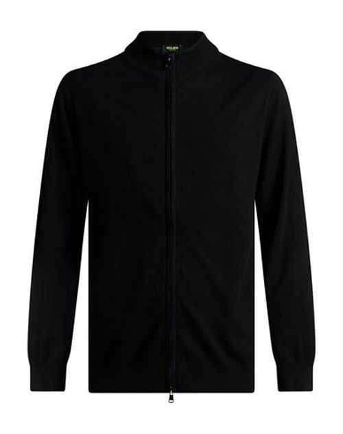 Man Cardigan Black Size XL Rayon, Modal, Elastane, Cotton