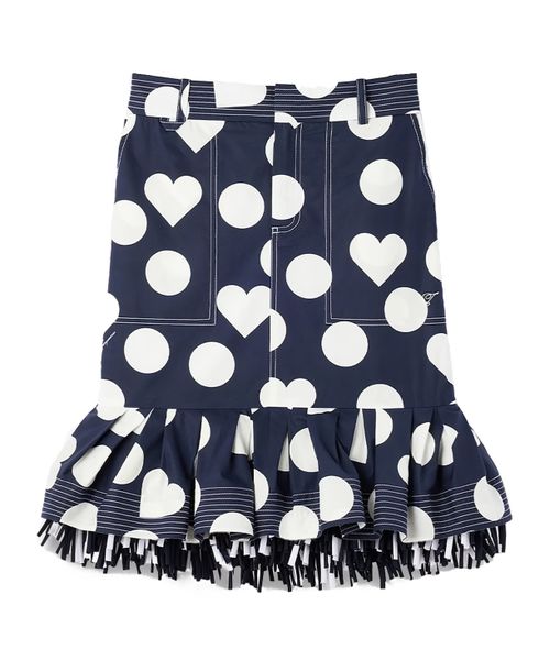 La Jupe Cabana ruffled-hem midi skirt