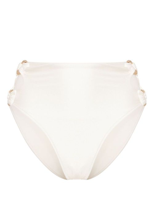 Pisa high-waisted bikini bottoms - White