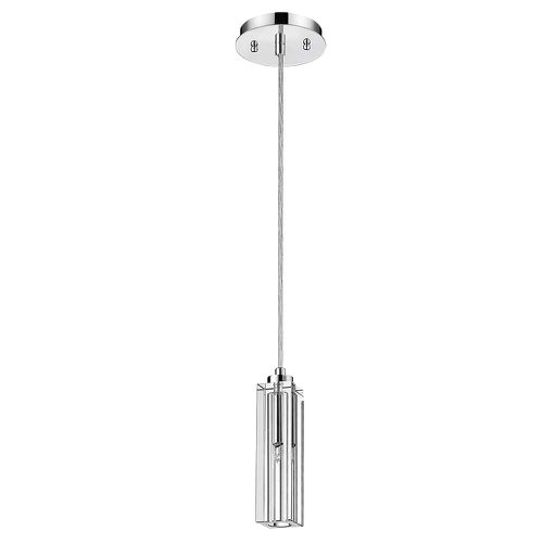 Polished Chrome One Light Pendant from the Solo Collection