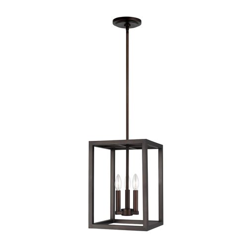 Sea Gull Moffet Street 3-Light Foyer Light in Bronze