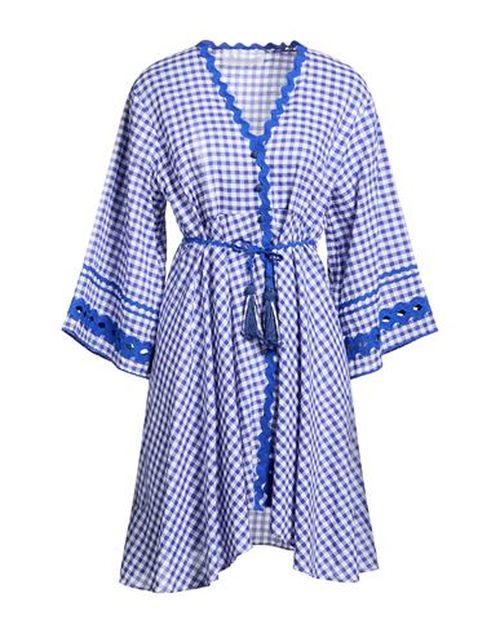 Woman Mini dress Bright blue Size M Cotton