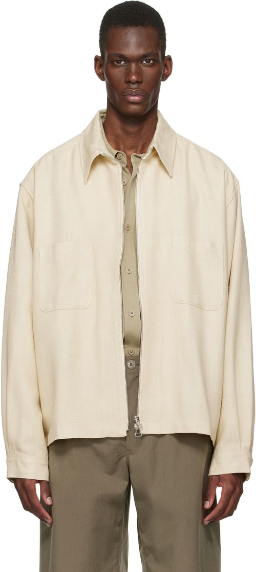 Beige Zip Jacket