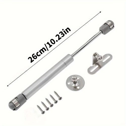 TEMU Bisagra de Puerta Reforzada - de Gas de Cierre con Acabado Metálico , Capacidad de Carga de 100N/10., para Gabinetes de Cocina, Mueble