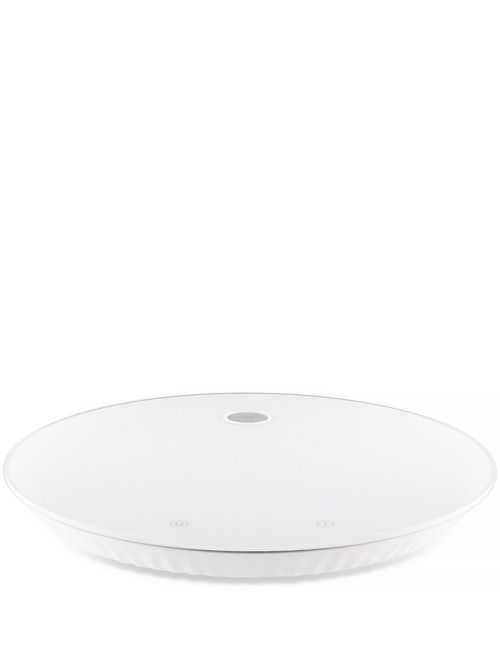 Plissé digital kitchen scale (27.5cm) - White