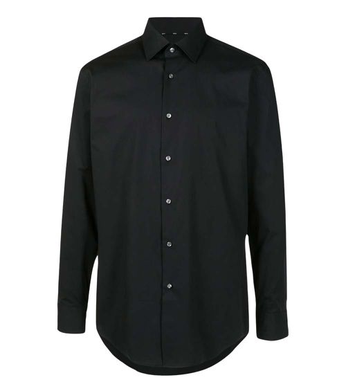 Black Cotton Formal Shirt