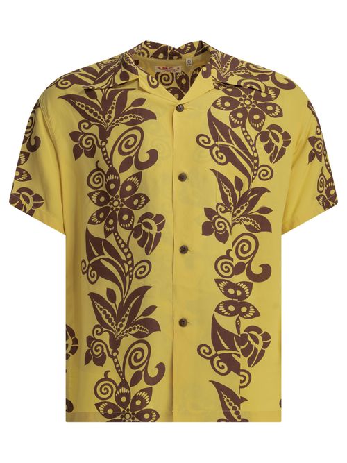 Sun Surf "Pictograph Flower" Casual Shirt
