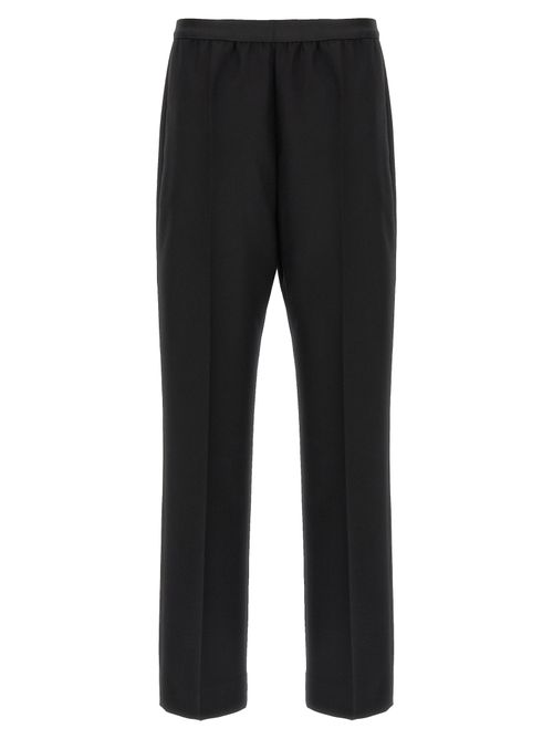 Virgin Wool Trousers — Black
